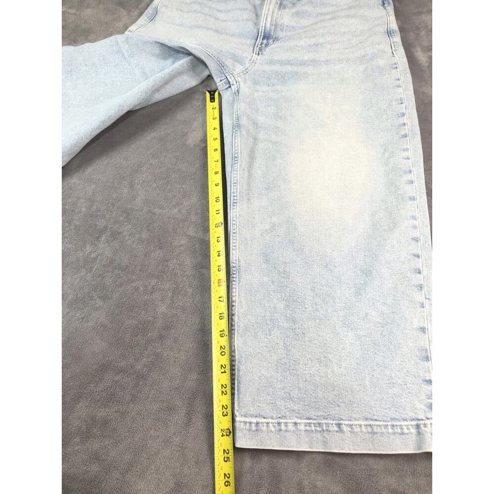 Banana Republic High Rise Wide Leg Crop Sz 34 Jeans Light Wash Premium Denim C36 - Picture 4 of 12